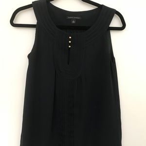 Navy Sleeveless Blouse